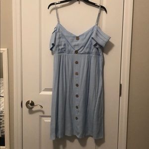 Light blue maternity dress